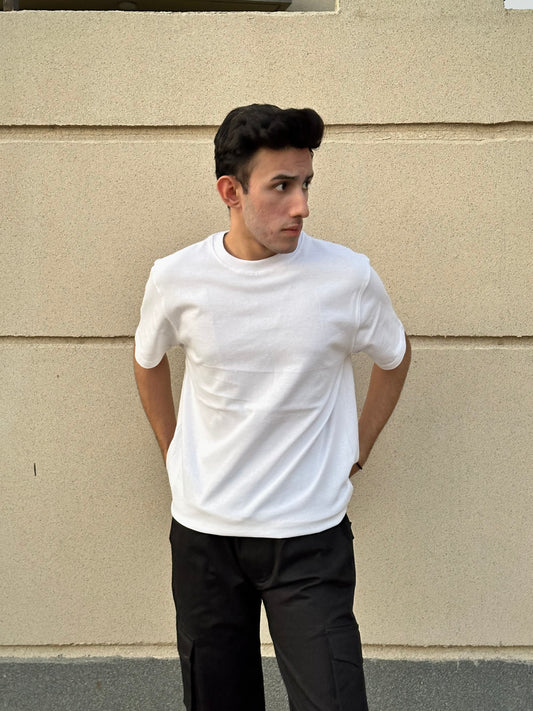 White Fitted Tee