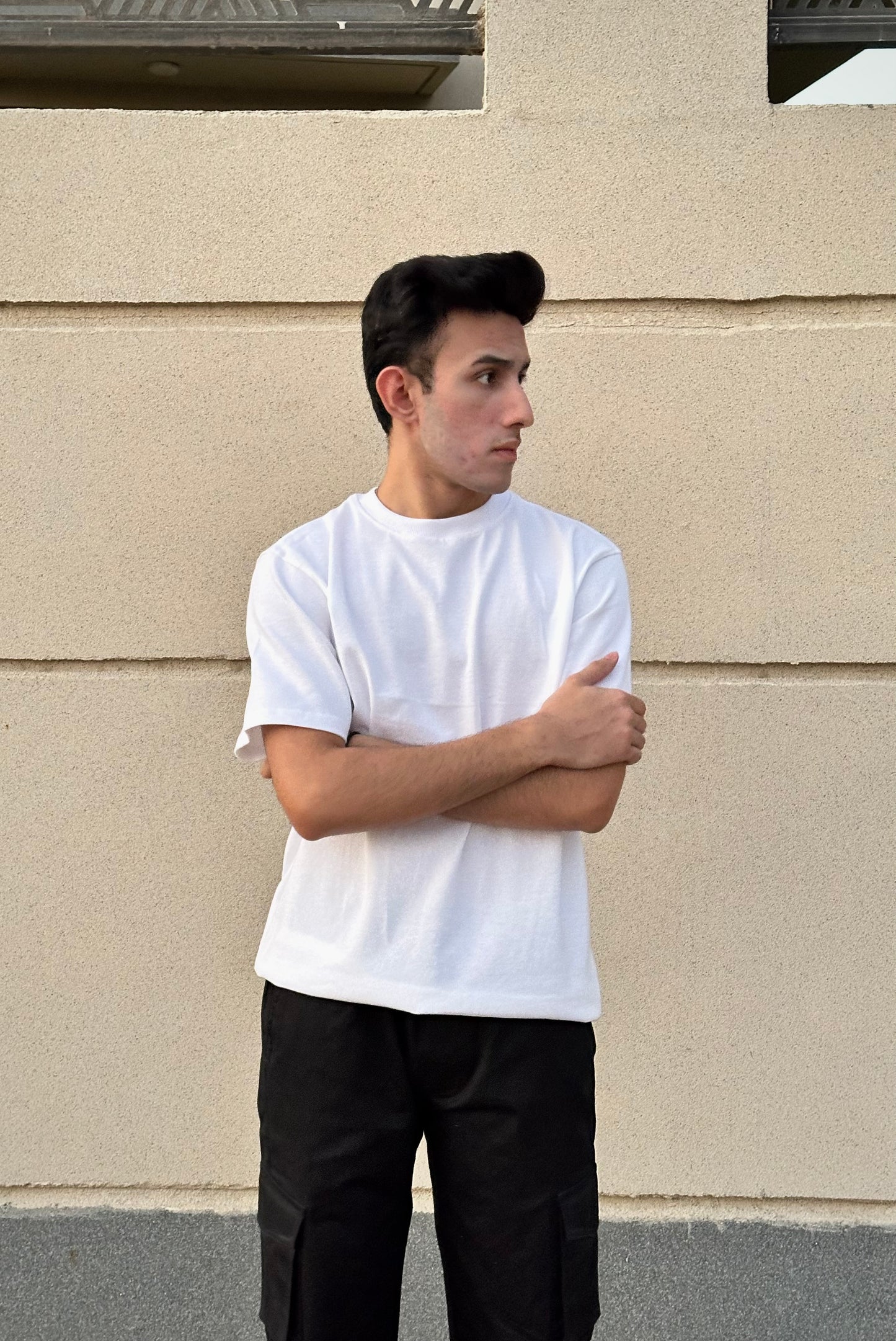 White Fitted Tee