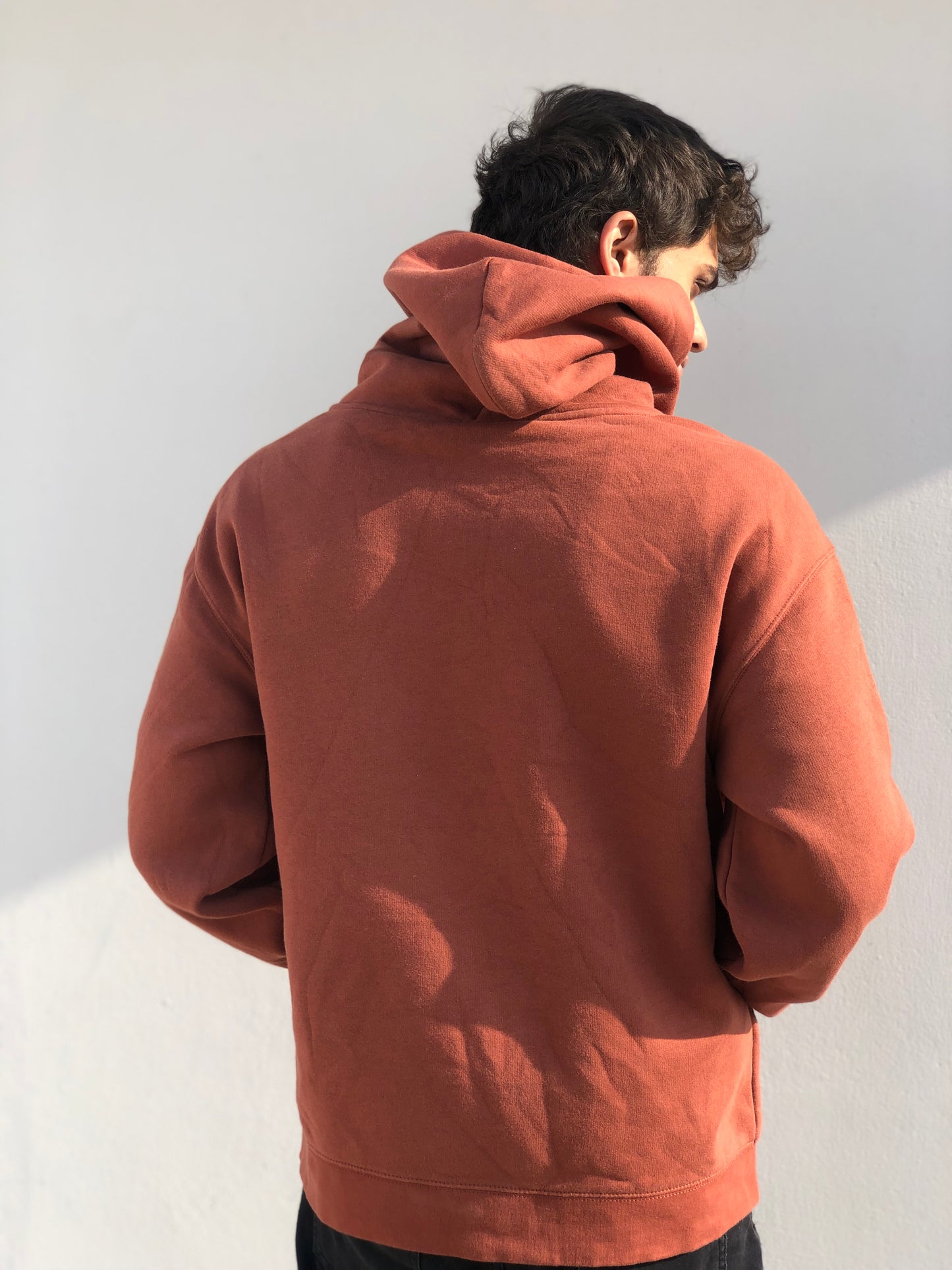 rust brown oversized hoodie in pakistan for online shopping
