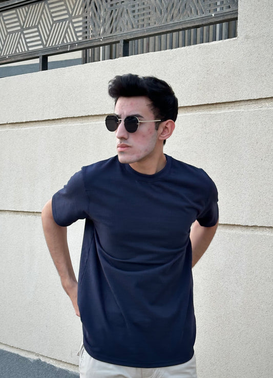 Navy Fitted Tee