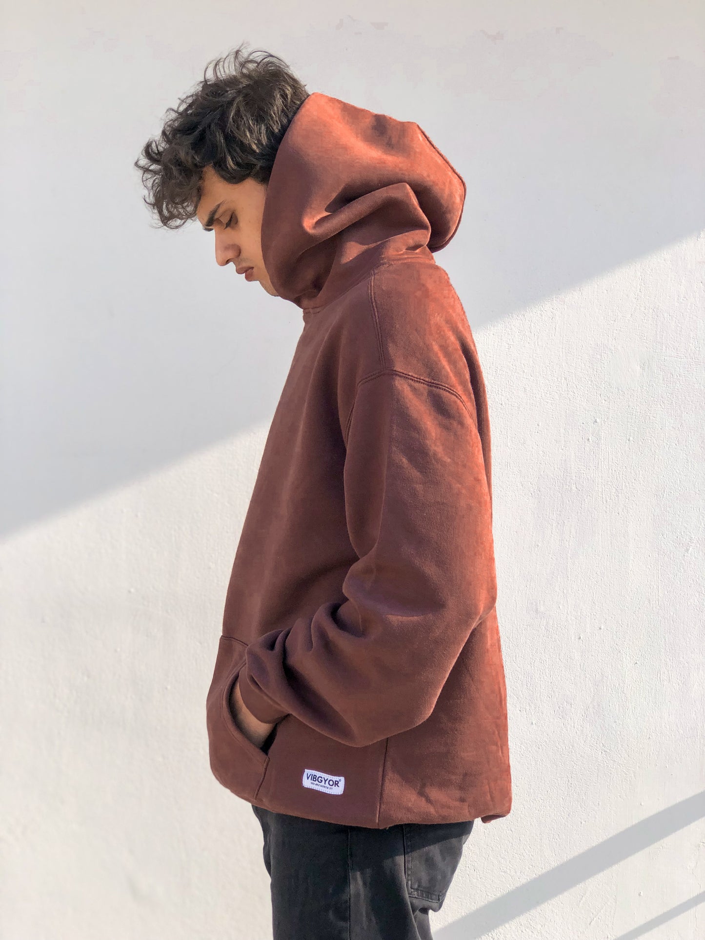 brown oversized hoodie in pakistan for online shopping