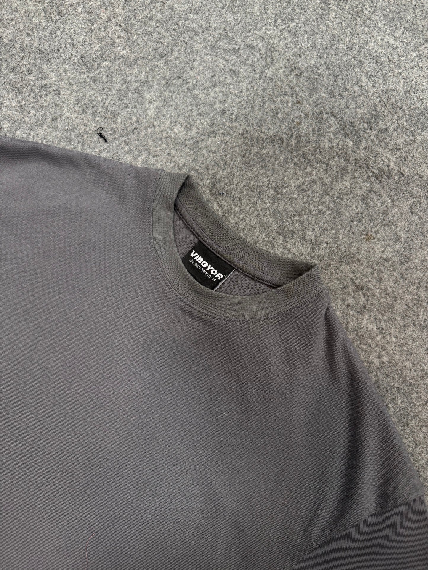 Oversized Boxy Tee in Grey - Pakistan