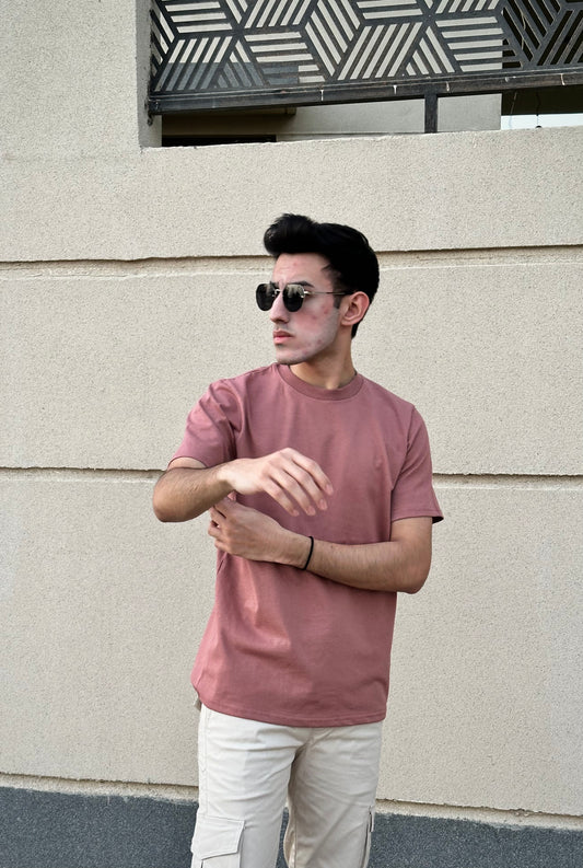 Ash Pink Fitted Tee