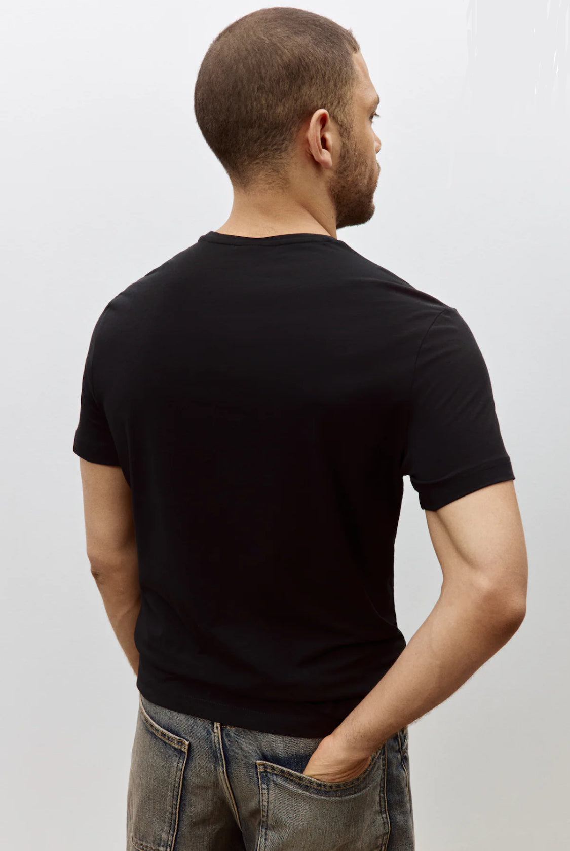 Fitted Black Tee