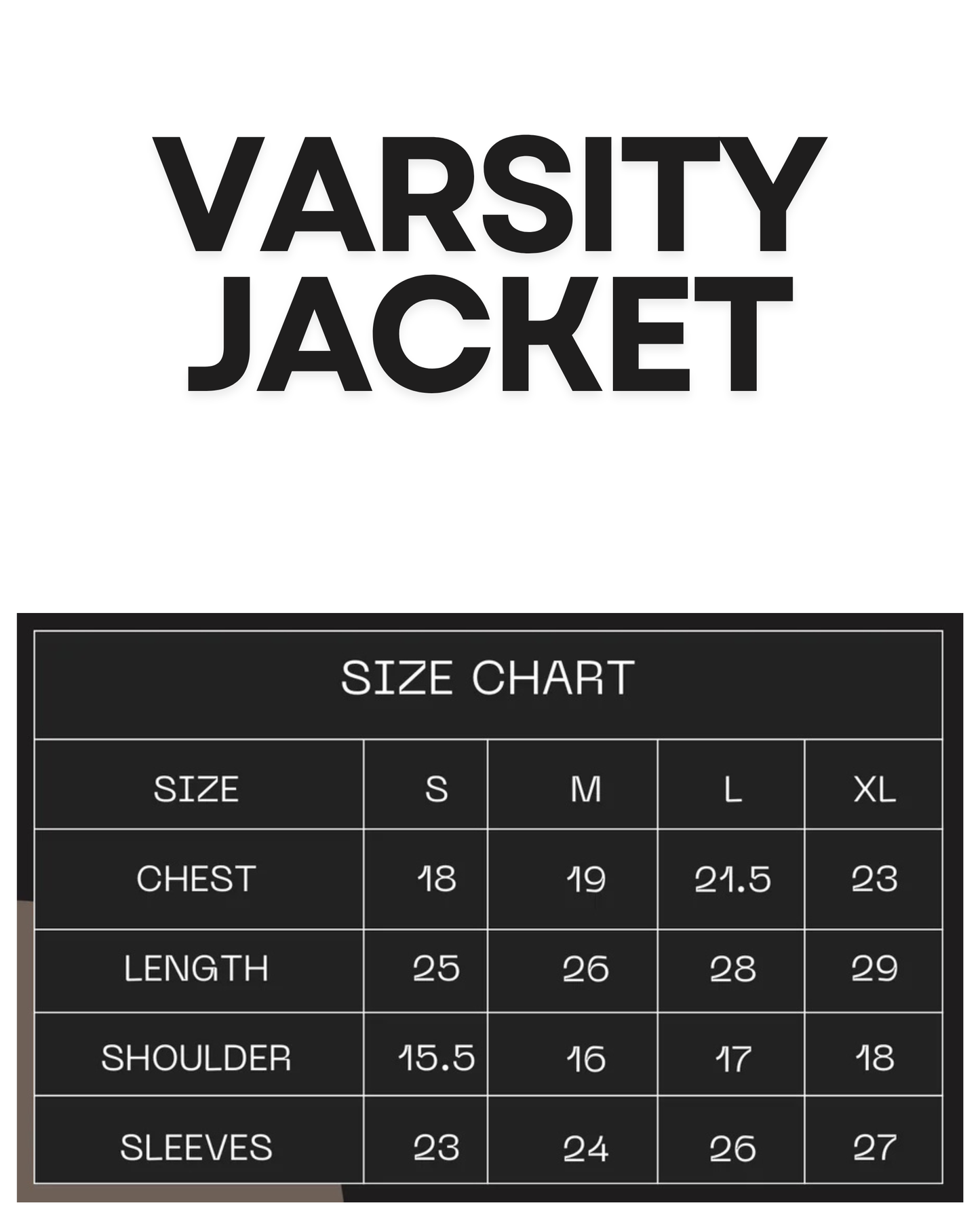 Brown Varsity Jacket