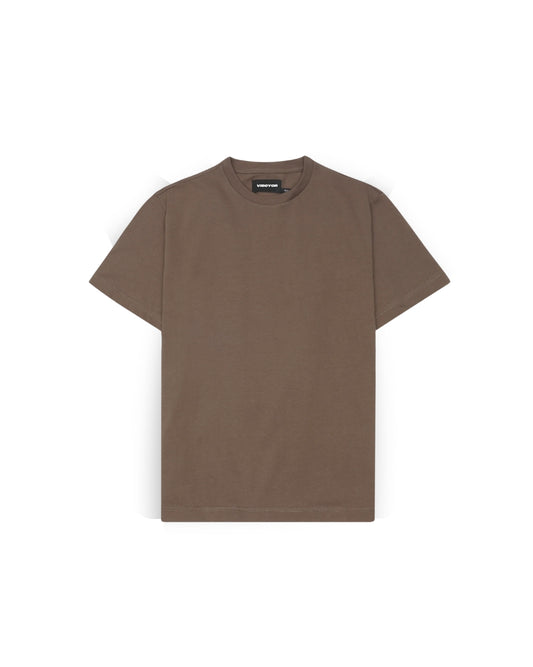 Dark Beige Fitted Tee