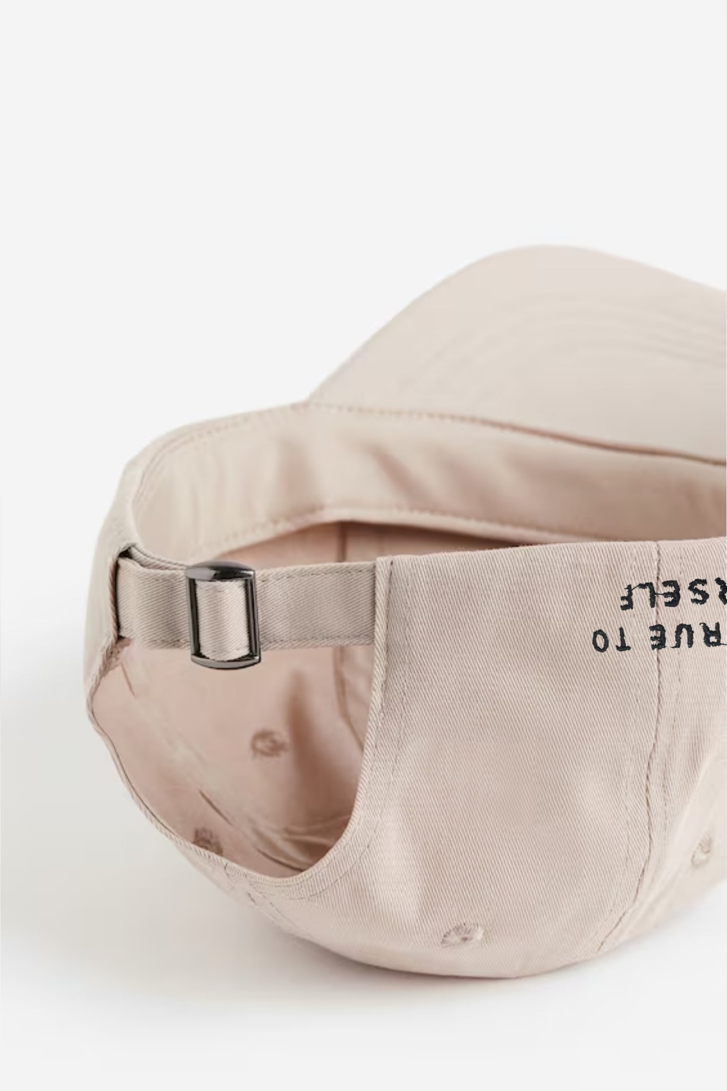 Beige Cap with Óriginal (Black) Embroidery