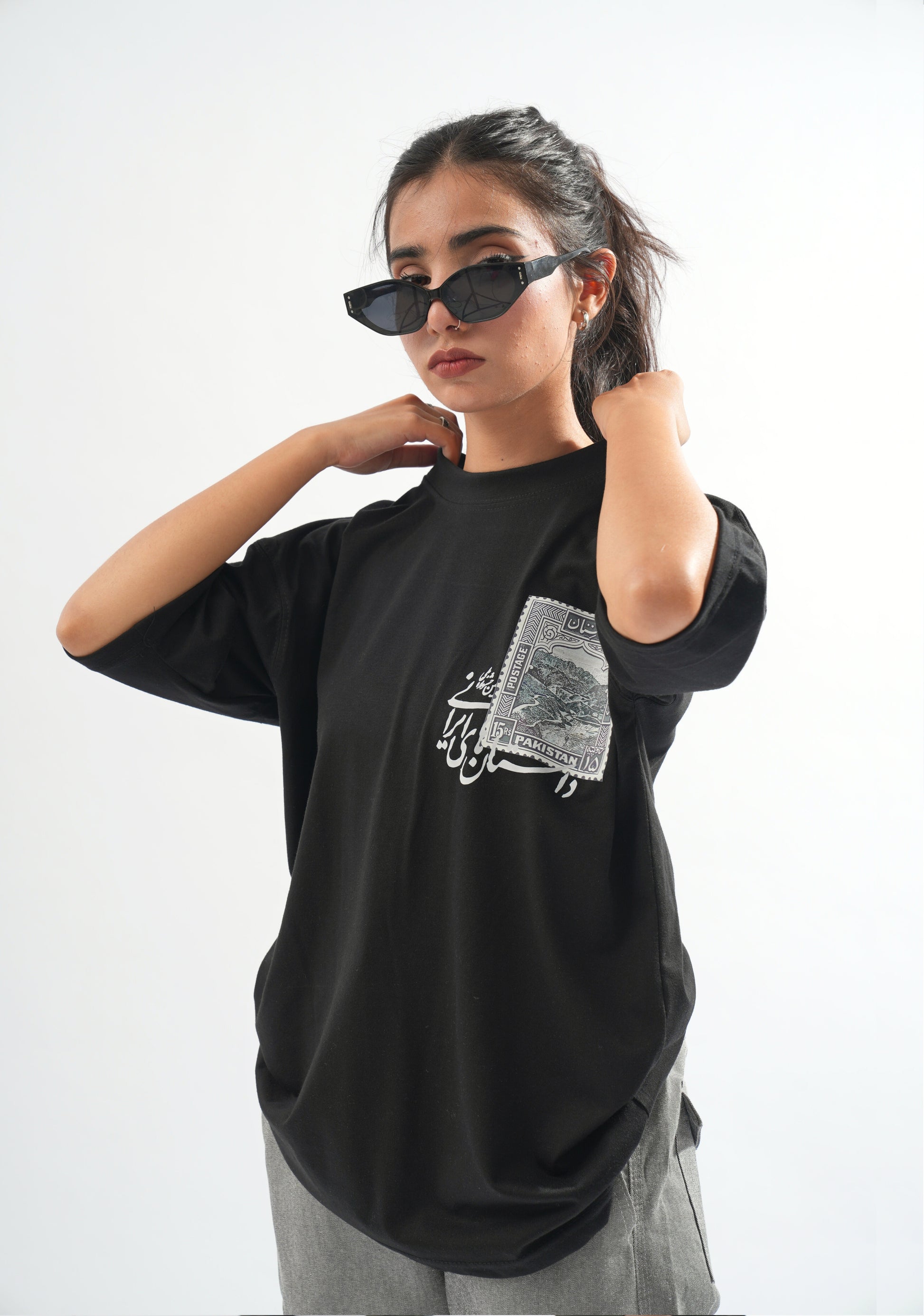 Dastaan Oversized Boxy Tee - Pakistan