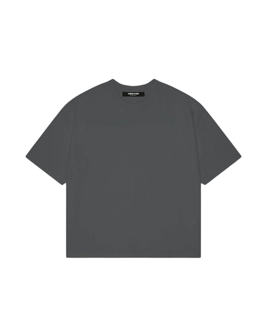 Oversized Boxy Tee in Grey - Pakistan