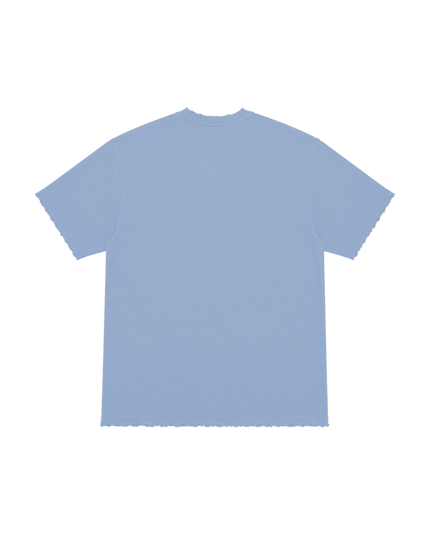Damaged Light Blue Terry - Oversized Tee