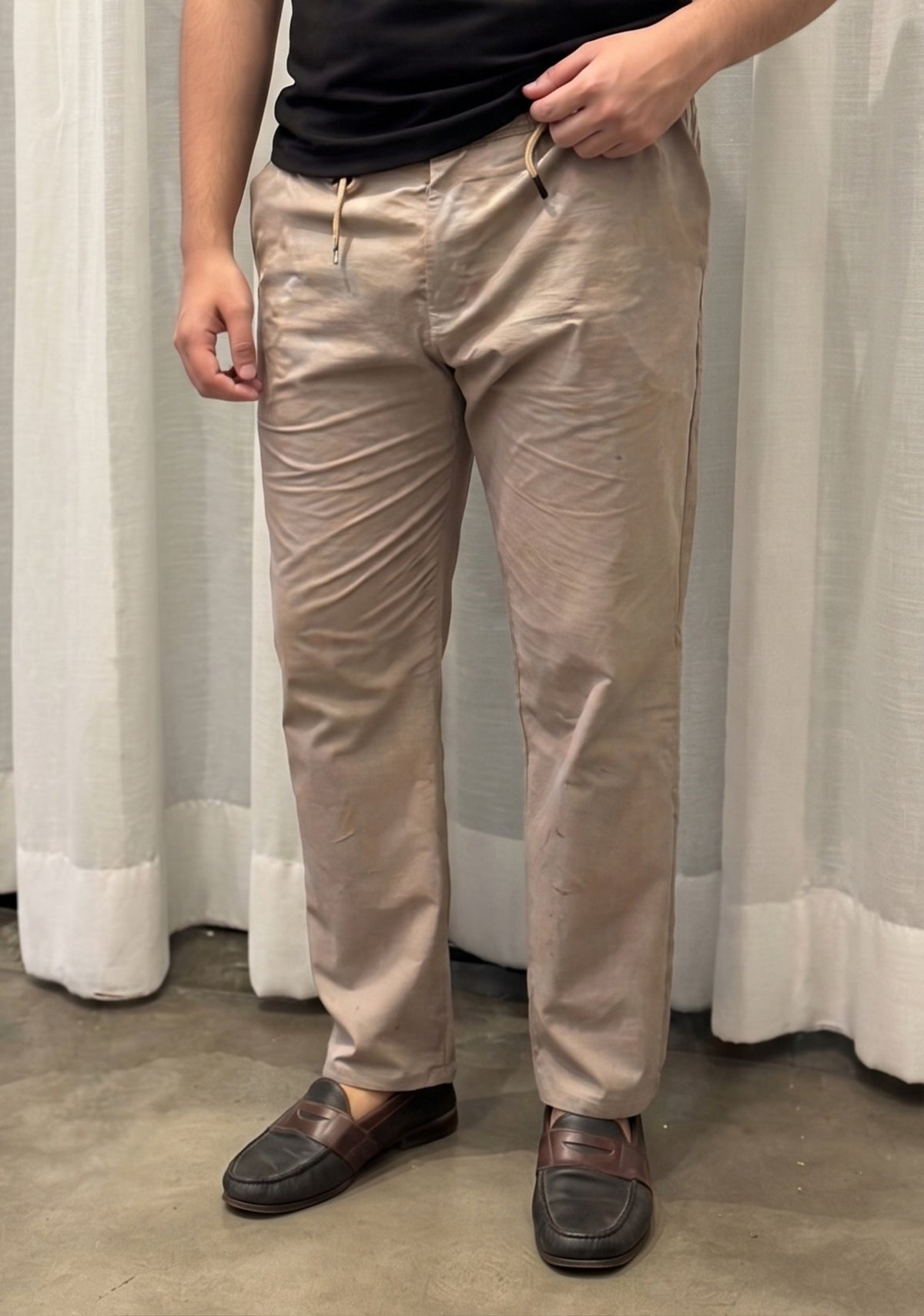 Coastline Linen Pants - Brown