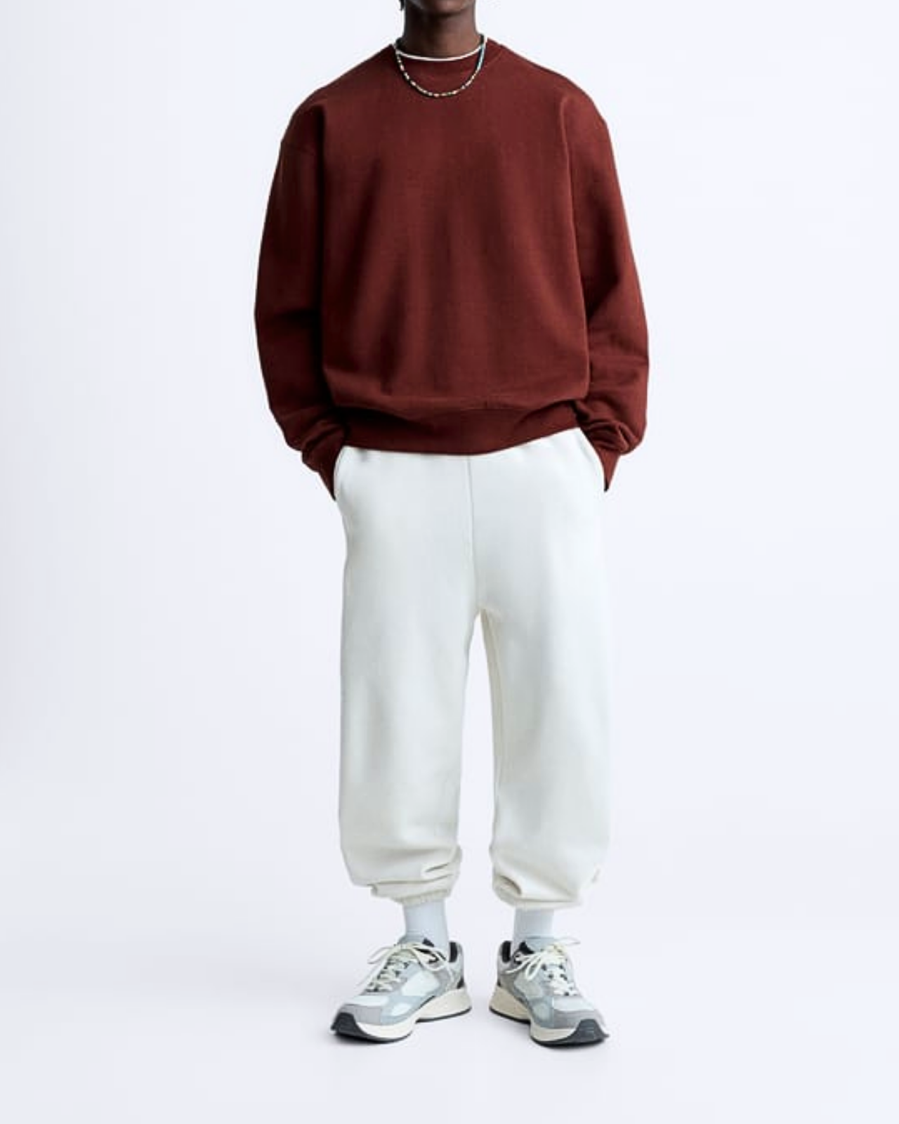 maroon oversized sweatshirt unisex