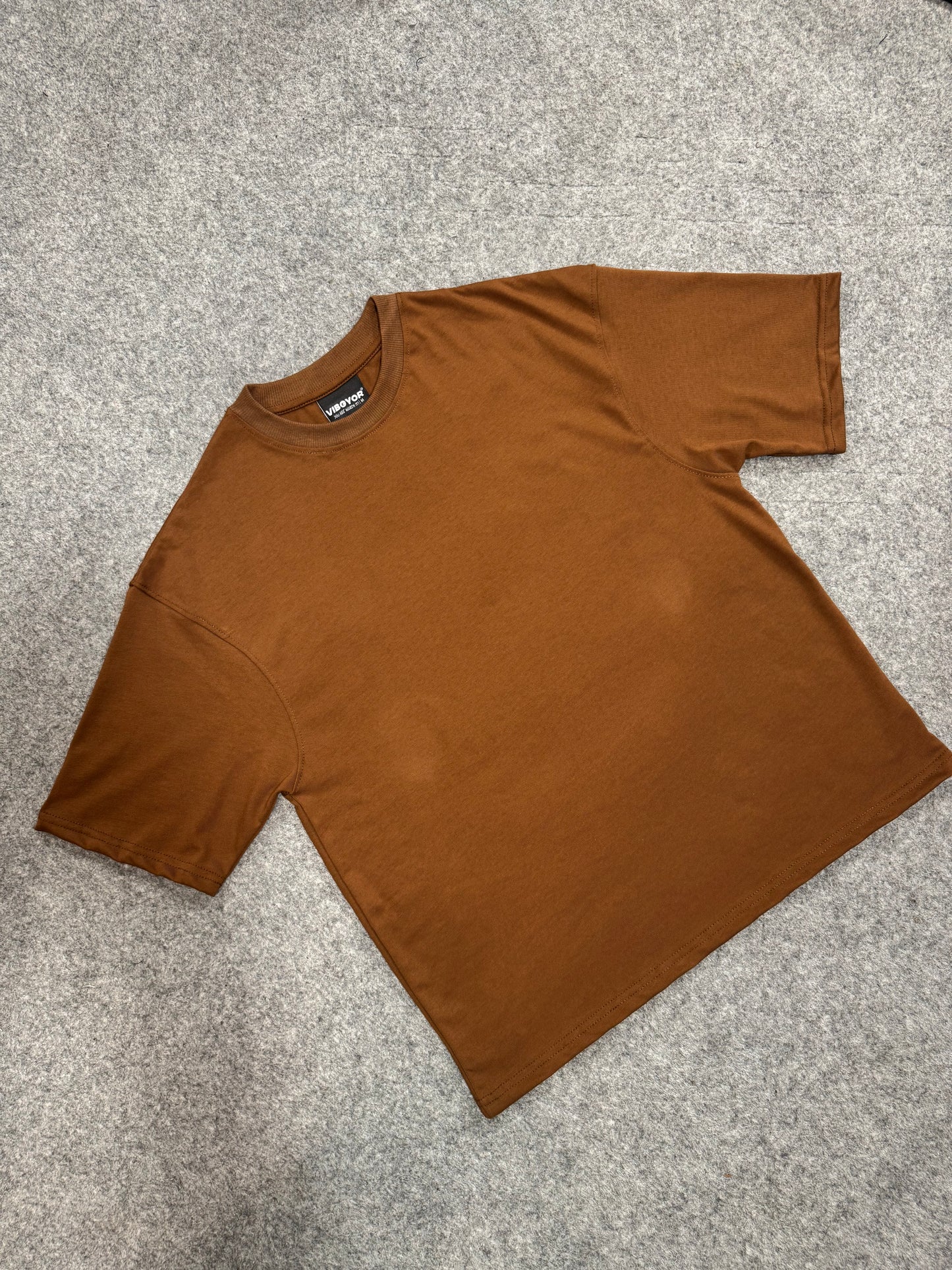 Oversized T-shirt - Brown