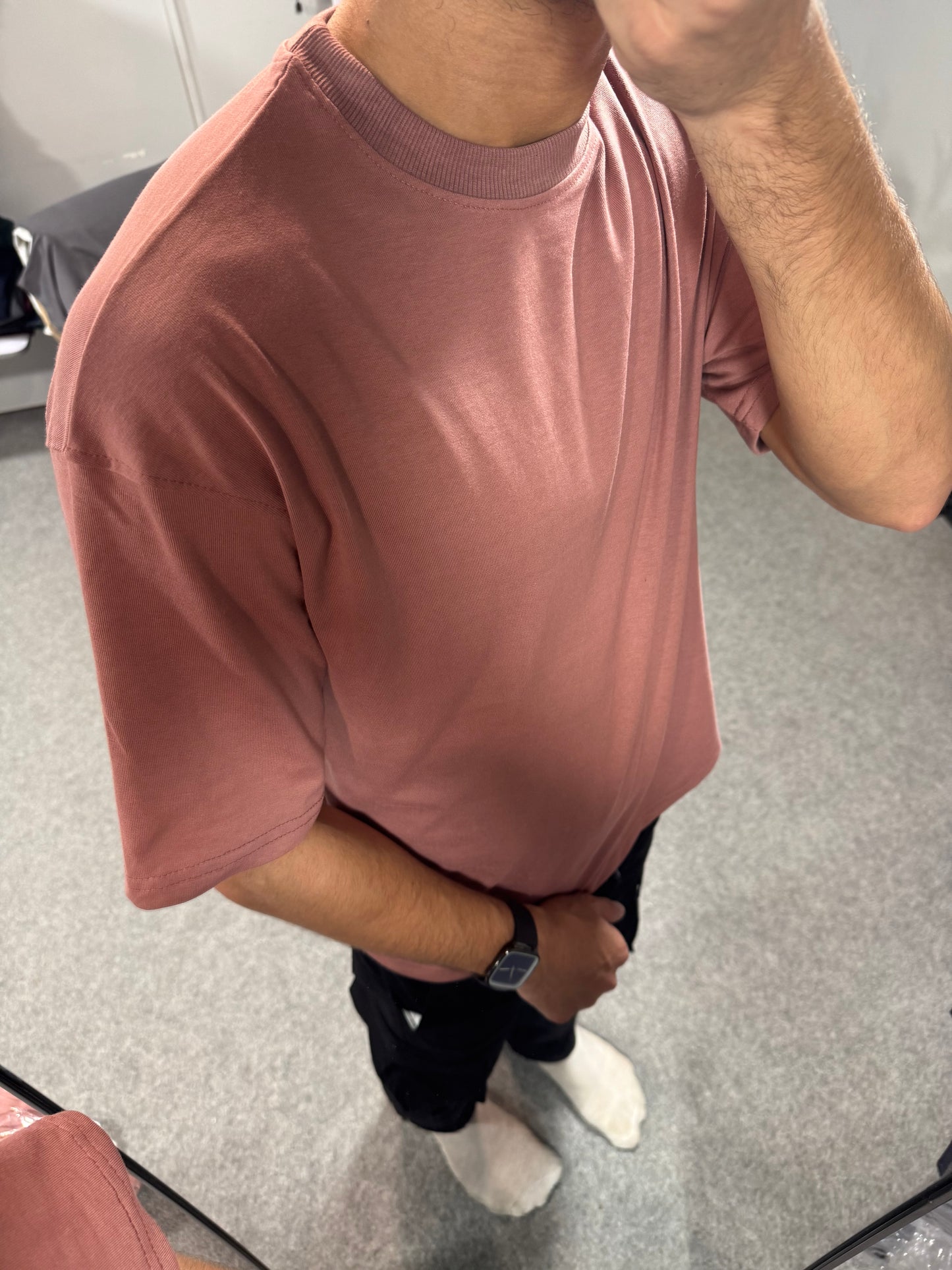 Oversized T-shirt - Ash Pink