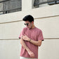 Ash Pink Fitted Tee