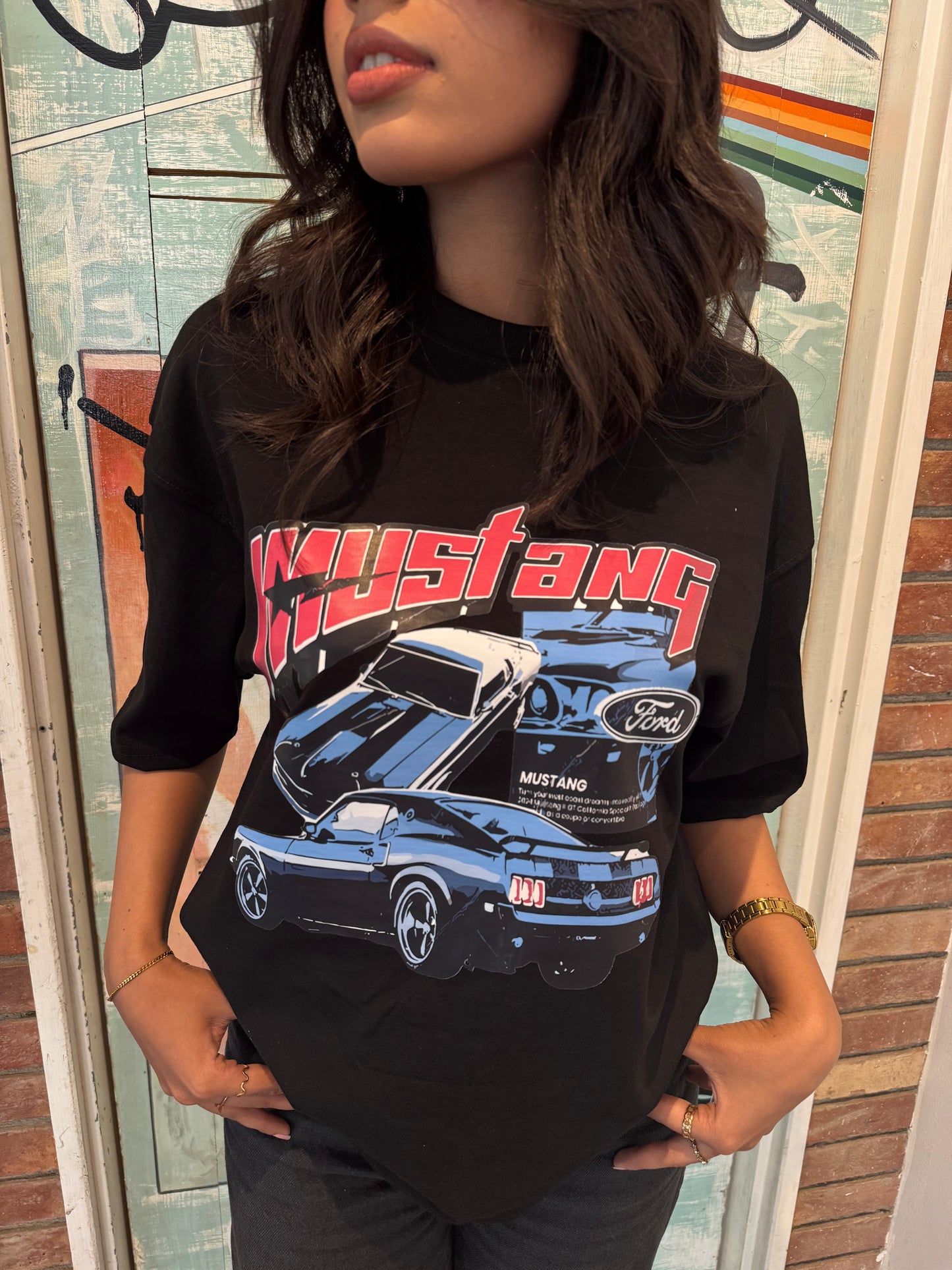 Oversized T-shirt - Mustang