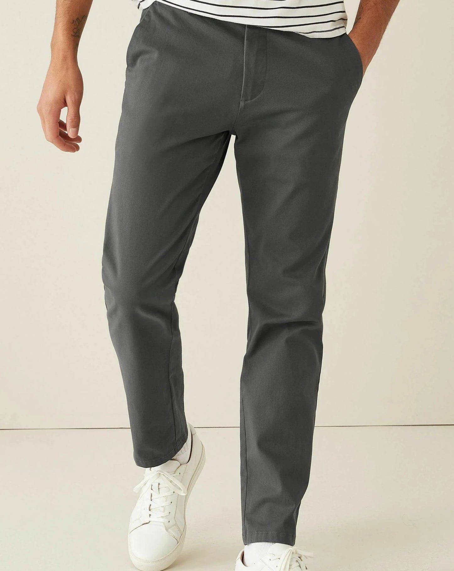 Dark Grey Chino Pants