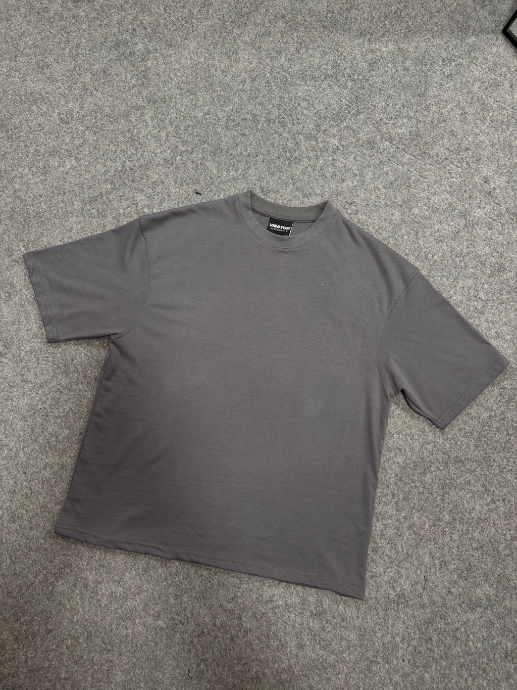 Oversized Boxy Tee in Grey - Pakistan