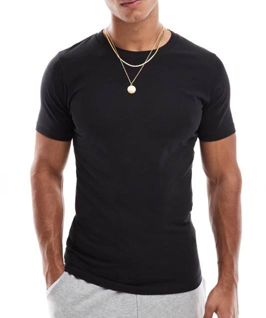 Black Slim Fit Tee