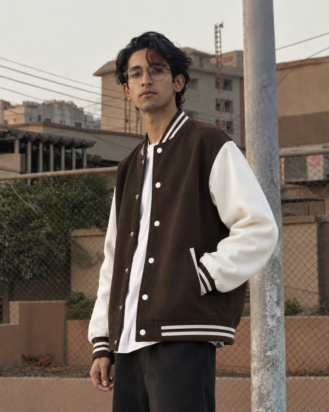 Brown Varsity Jacket