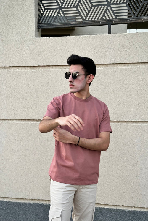 Ash Pink Fitted Tee