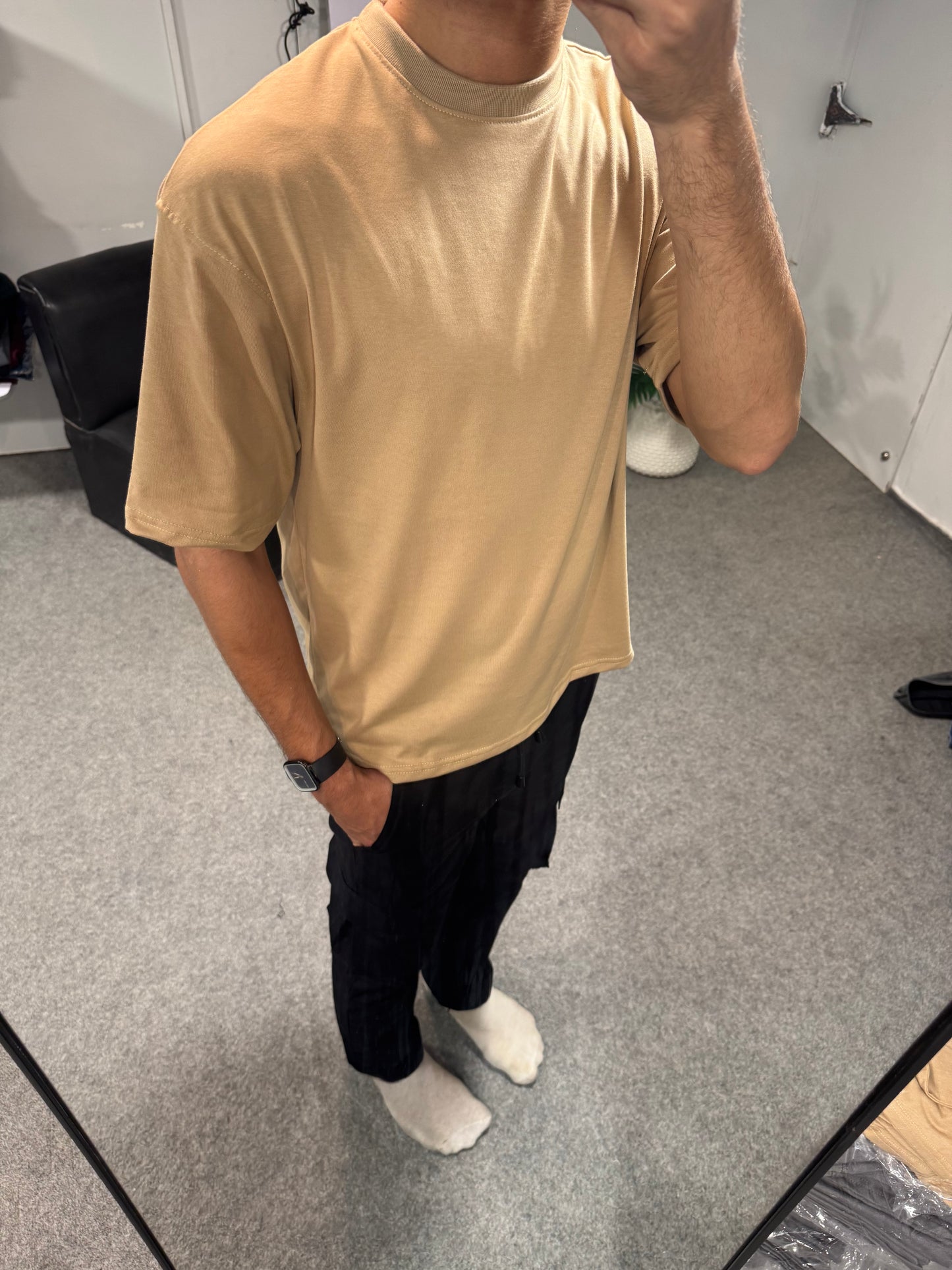 Oversized T-shirt - Khaki