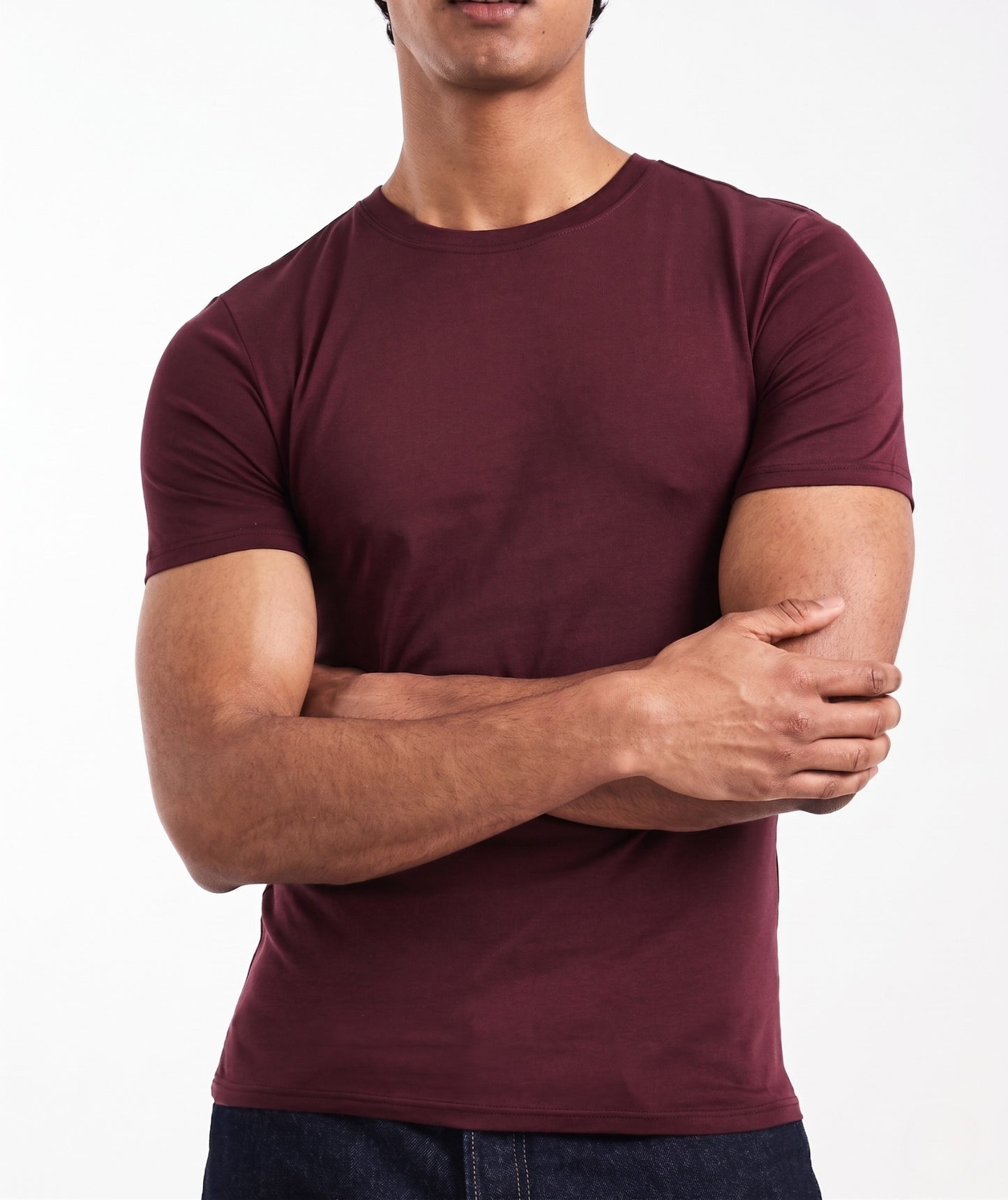 Maroon Slim Fit Tee