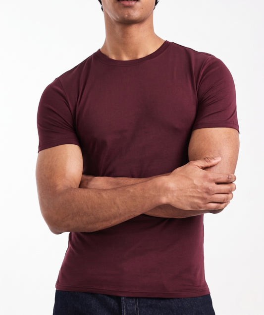 Maroon Slim Fit Tee