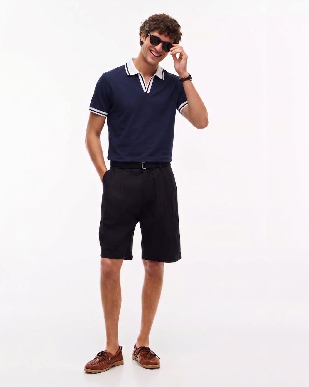 Signature Slim Fit Polo - Navy