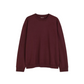 oversized maroon sweatshirt