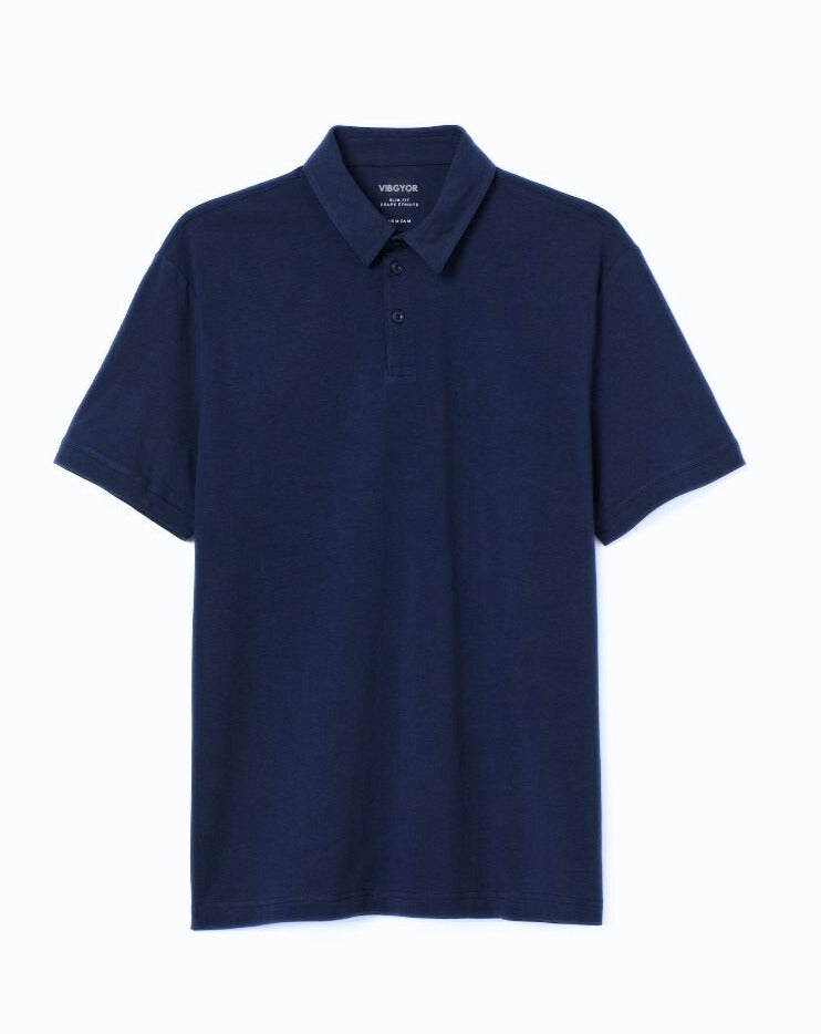 navy blue polo shirt for men