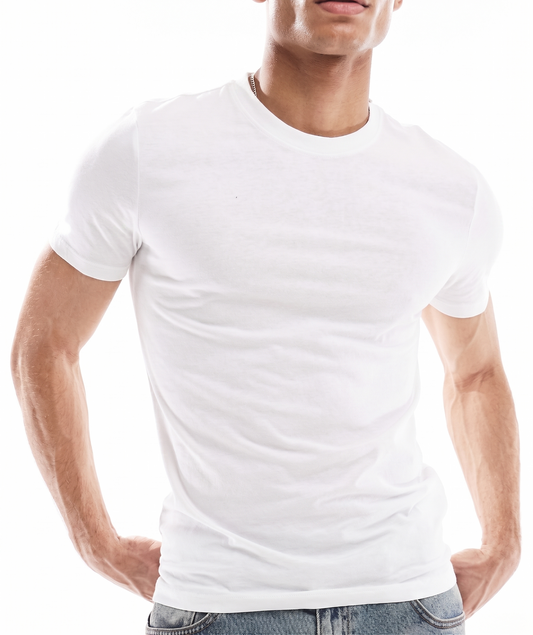 White Slim Fit Tee