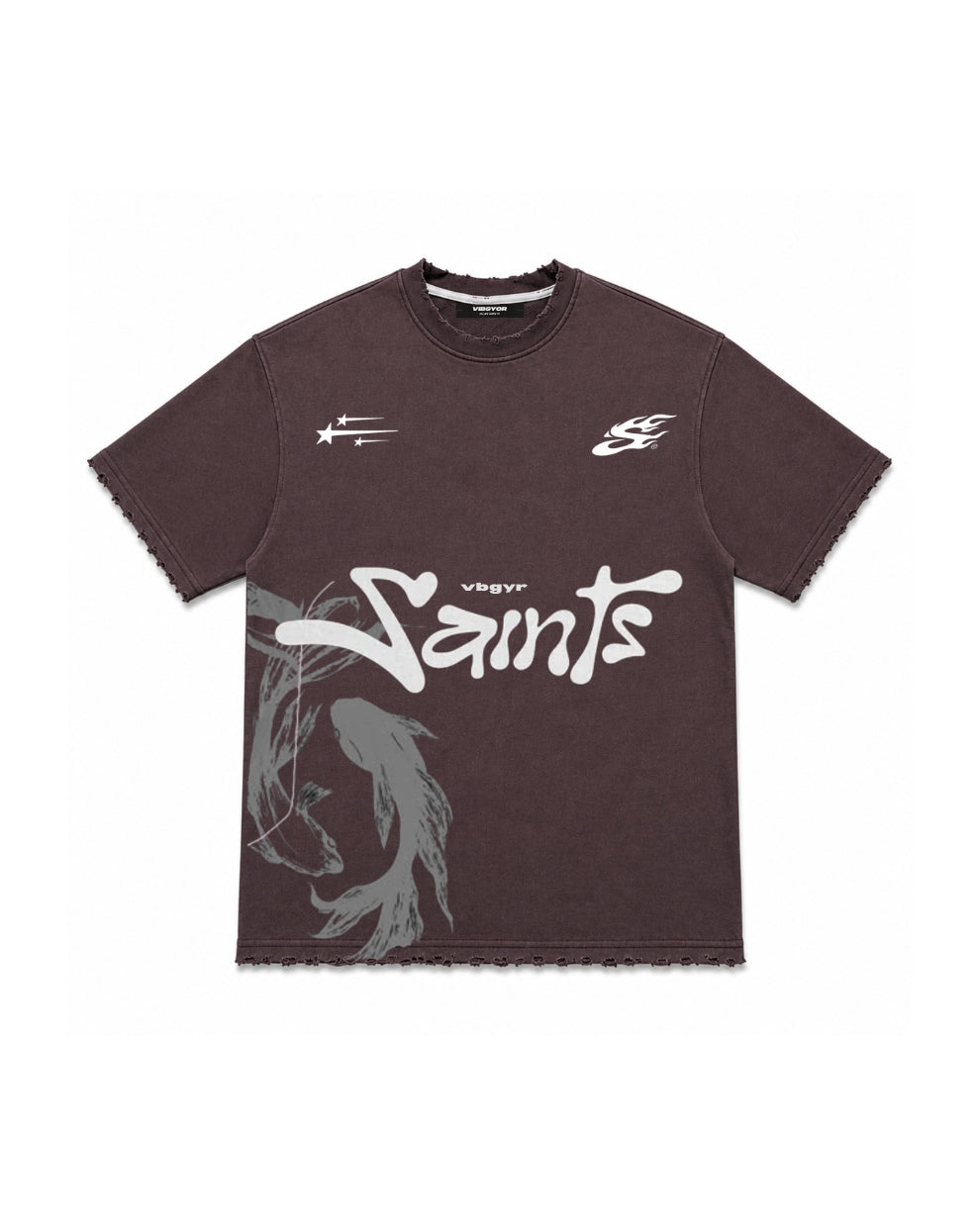 Yin Yan - Washed Tee (Maroon)