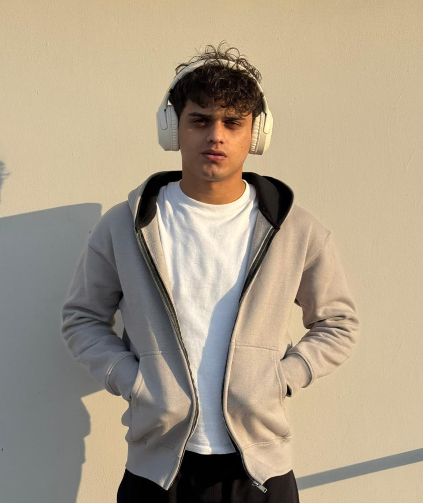 Ash Heavyweight Oversized Zip Hoodie