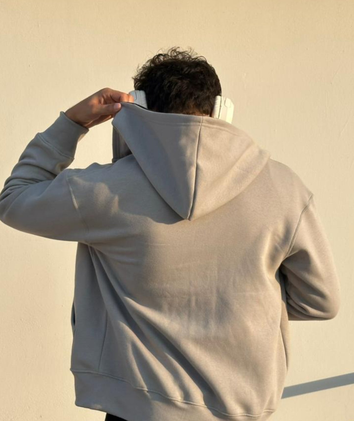 Ash Heavyweight Oversized Zip Hoodie