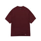 maroon oversized basic tee in pack
