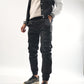 Men’s Regular Fit Cargo Trousers in Black – Pakistan