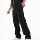 Black Terry Cotton Sweatpants. Featuring a modern straight-leg fit, three functional pockets, and ultra-soft fabric. Your new wardrobe staple.