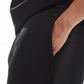 Black Terry Cotton Sweatpants. Featuring a modern straight-leg fit, three functional pockets, and ultra-soft fabric. Your new wardrobe staple.