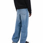 Blue Baggy Wide-Leg Jeans