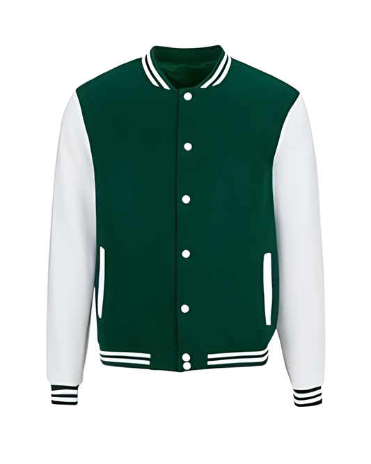 Bottle Green Varsity Jacket