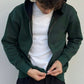 bottle green zipper oversized hoodie in Pakistan