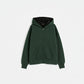 Bottle Green Heavweight Zipper Oversized Hoodie