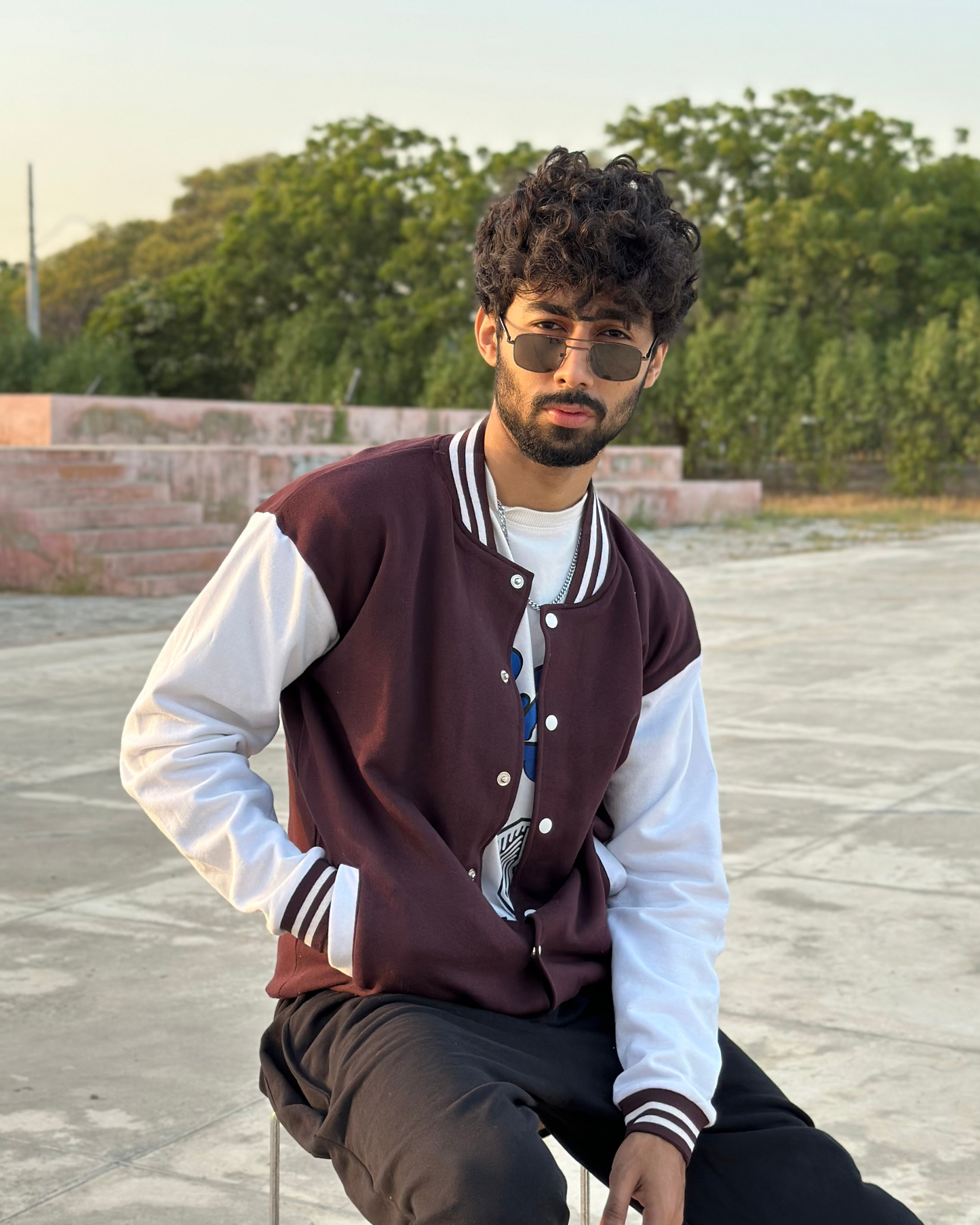 Brown Varsity Jacket