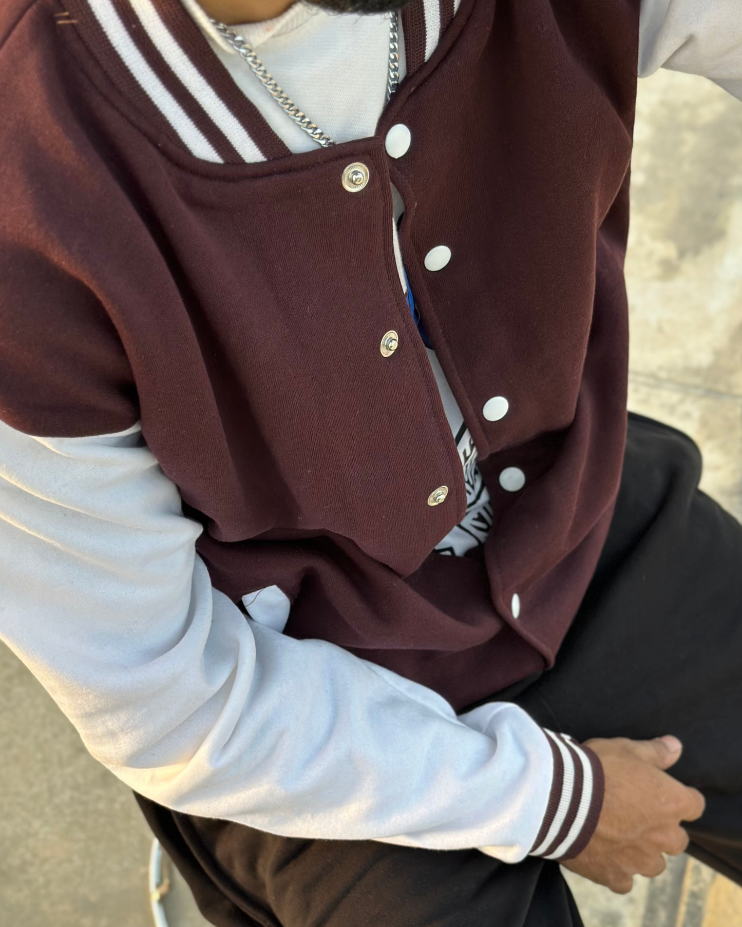 Brown Varsity Jacket
