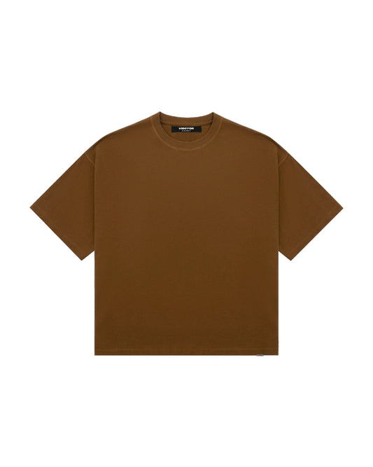 Oversized T-shirt - Brown