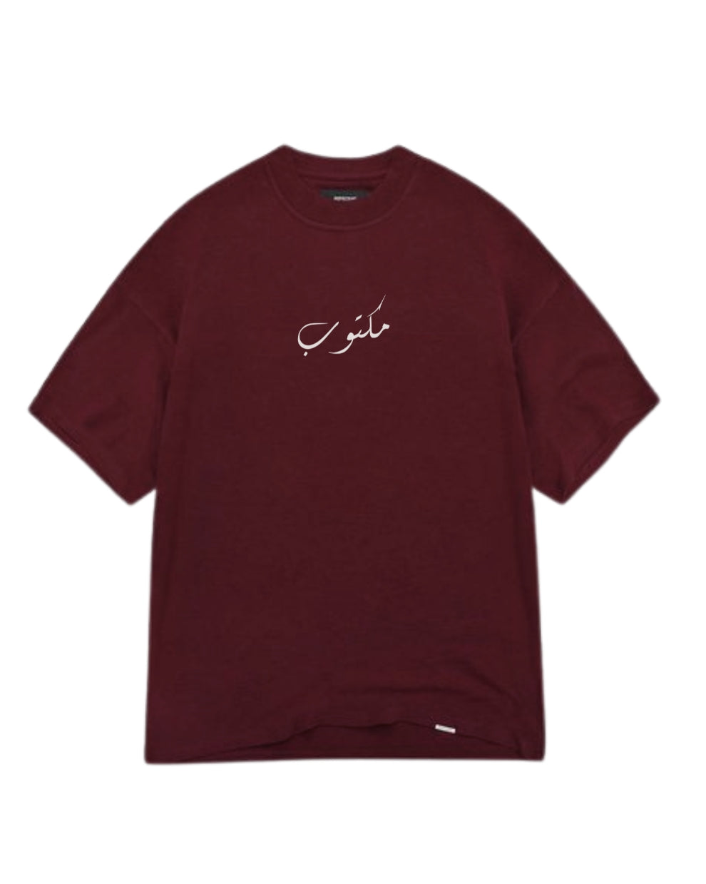 maroon oversized tshirt