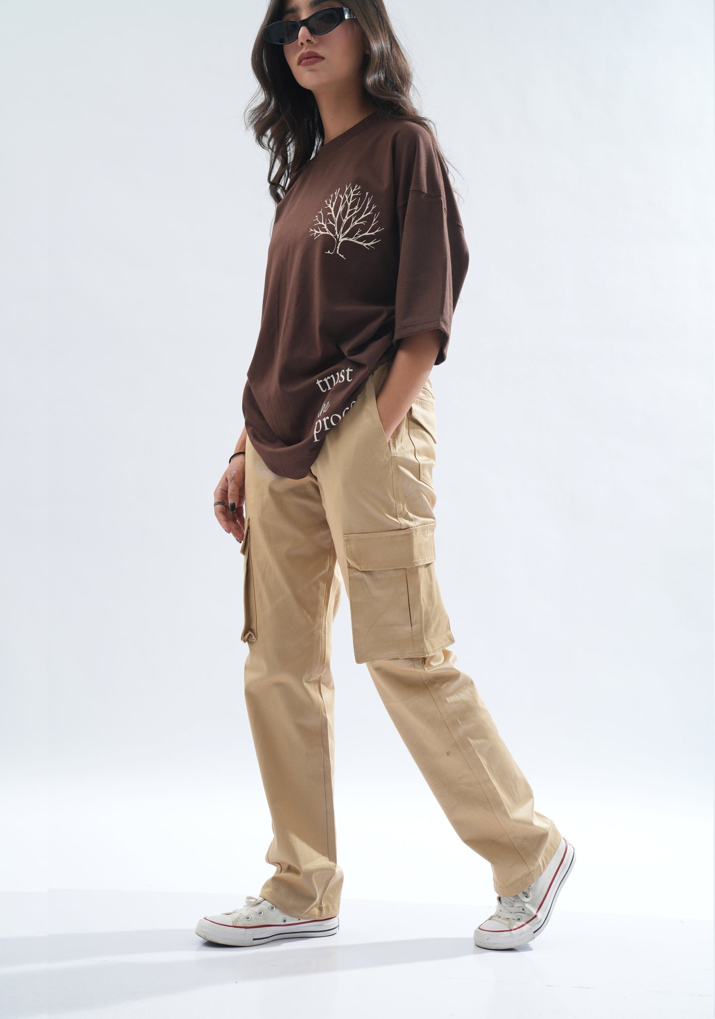 brown oversized t shirt pakistan