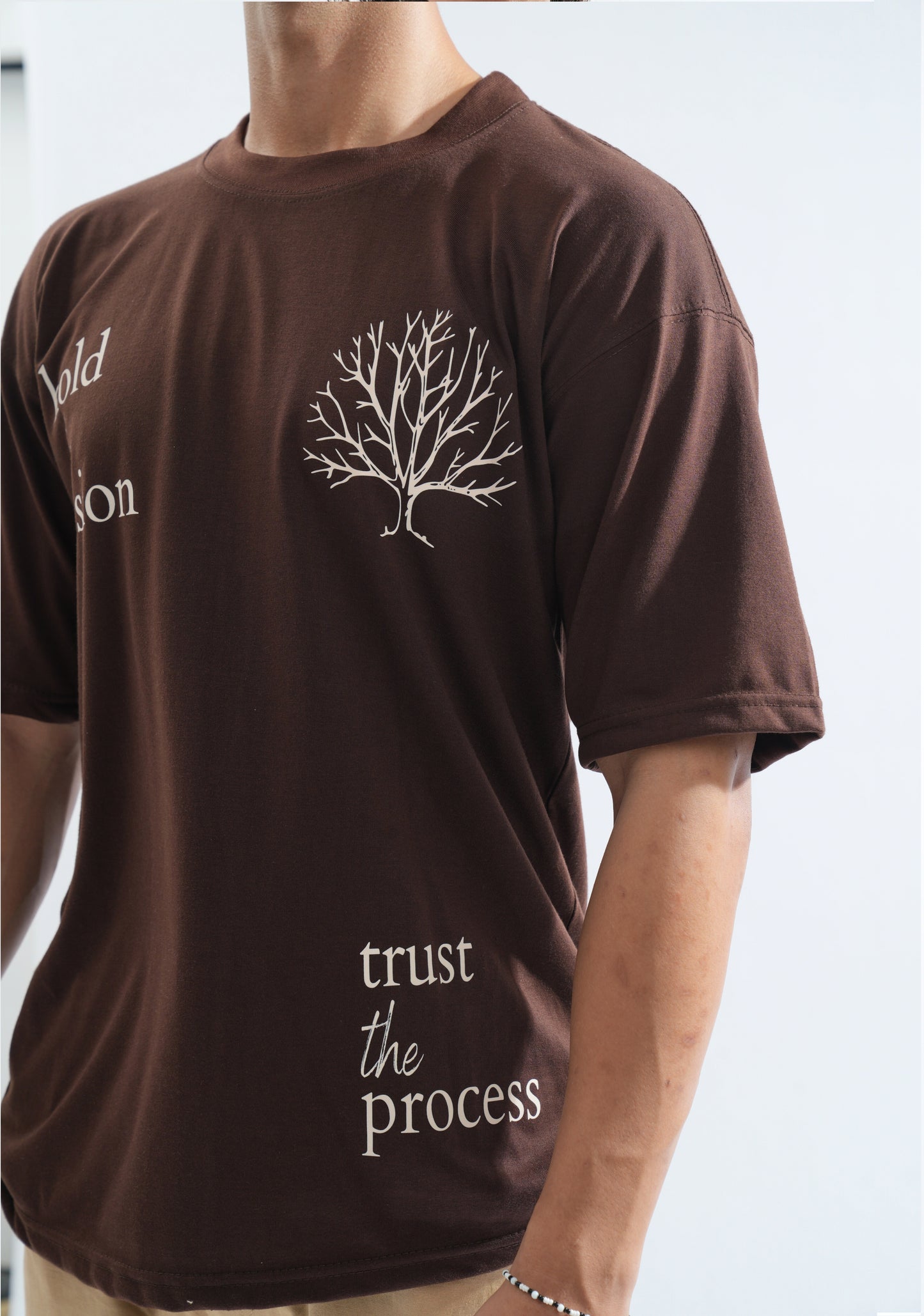 brown oversized t shirt pakistan