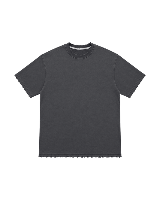 Damaged Grey Terry - Oversized Tee